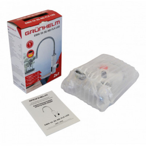 Проточный водонагреватель Grunhelm EWH-1X-3G-ND-FLX-LED