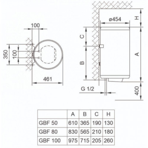 Бойлер TIKI GBF 80/UA (700097)
