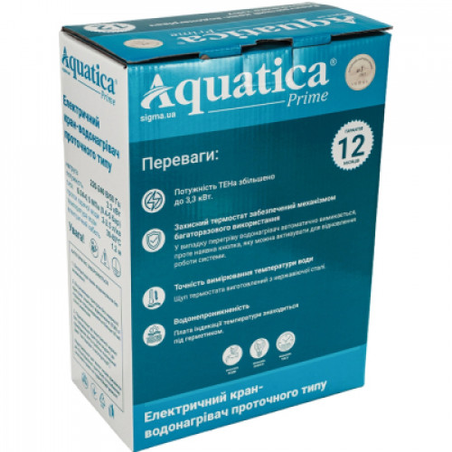 Проточный водонагреватель AQUATICA s96 3.3кВт для кухн (9796113)