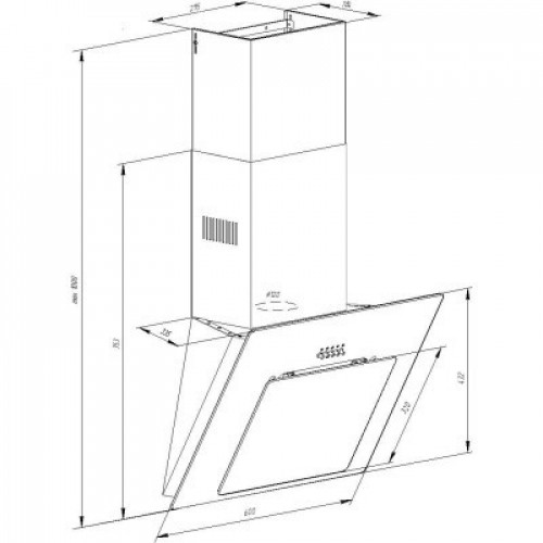 Вытяжка кухонная Pyramida NR 60 M WH