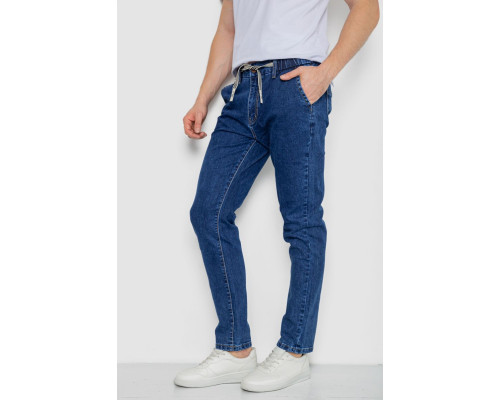 Джинси чоловічі на гумці, колір синій, 244R8063