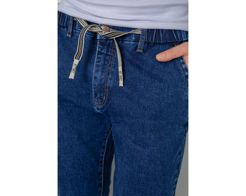 Джинси чоловічі на гумці, колір синій, 244R8063