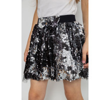 Спідниця дитяча ошатна, колір чорний, 247R417-1