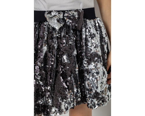 Спідниця дитяча ошатна, колір чорний, 247R417-1