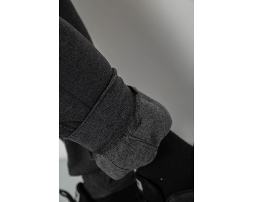 Спортивні штани чоловічі на флісі, колір грифельний, 129RA9995