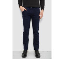 Джинси чоловічі однотонні Straight, колір синій, 244R1049-1