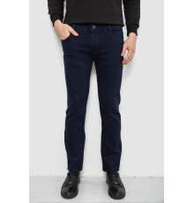 Джинси чоловічі однотонні Straight, колір синій, 244R1049-1