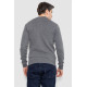 Светр чоловічий в смужку, колір сірий, 161R1029
