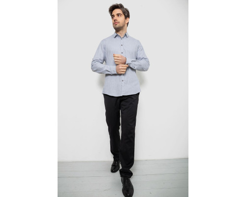 Сорочка чоловіча в смужку, колір сірий, 186R6918-7