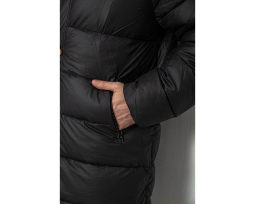 Куртка чоловіча зимова подовжена, колір чорний, 244RH76-15