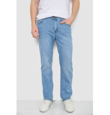 Джинси чоловічі однотонні, колір блакитний, 244R21-730