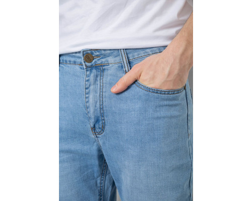 Джинси чоловічі однотонні, колір блакитний, 244R21-730