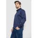Сорочка чоловіча однотонна з принтом, колір синій, 186R6918-5