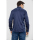 Сорочка чоловіча однотонна з принтом, колір синій, 186R6918-5