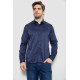 Сорочка чоловіча однотонна з принтом, колір синій, 186R6918-5