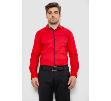 Сорочка чоловіча з довгим рукавом, колір червоний, 214R7009