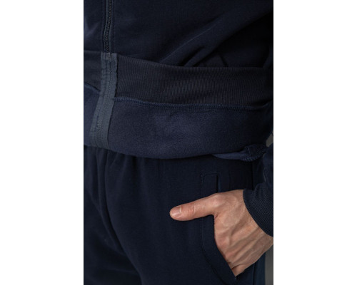 Спортивний костюм чоловічий утеплений, колір синій, 244R9104