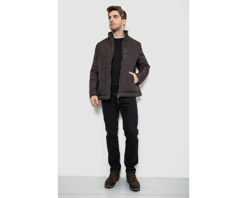 Куртка чоловіча демісезонна, колір темно-коричневий, 244RD114