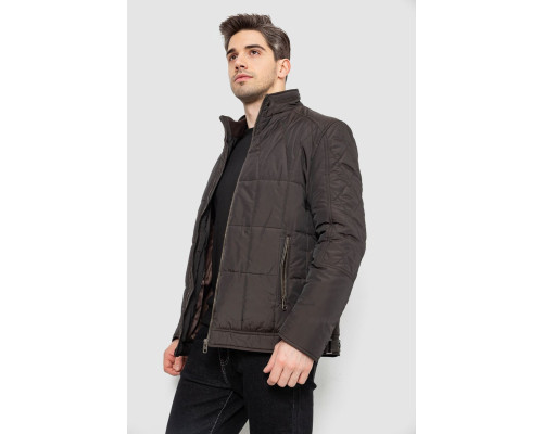 Куртка чоловіча демісезонна, колір темно-коричневий, 244RD114