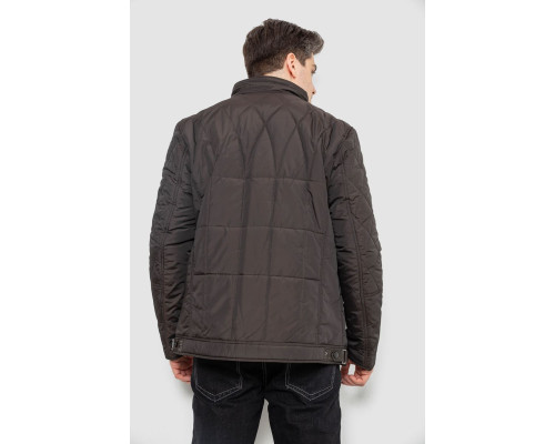 Куртка чоловіча демісезонна, колір темно-коричневий, 244RD114