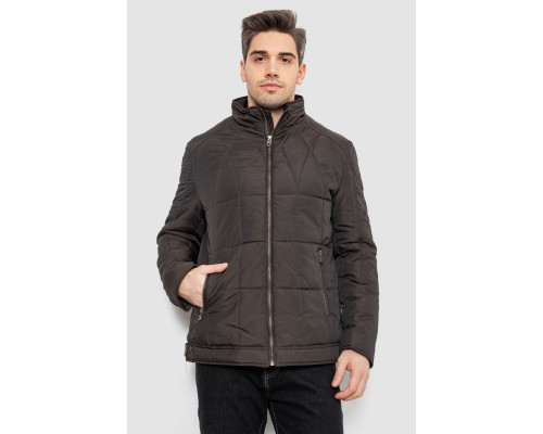 Куртка чоловіча демісезонна, колір темно-коричневий, 244RD114