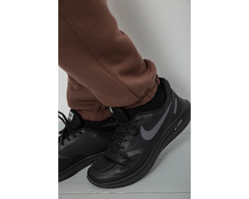 Спортивні штани чоловічі на флісі, колір коричневий, 129RA9997