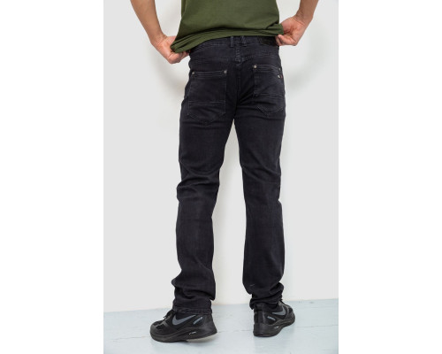 Джинси чоловічі однотонні, колір чорний, 244R115