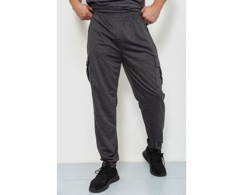 Спортивні чоловічі штани, колір темно-сірий, 244R41266