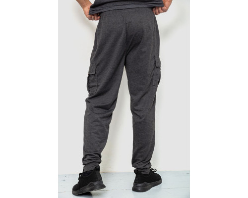 Спортивні чоловічі штани, колір темно-сірий, 244R41266