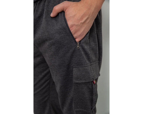 Спортивні чоловічі штани, колір темно-сірий, 244R41266