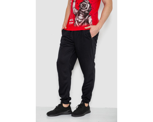 Спортивні штани чоловічі, колір чорний, 244R41236