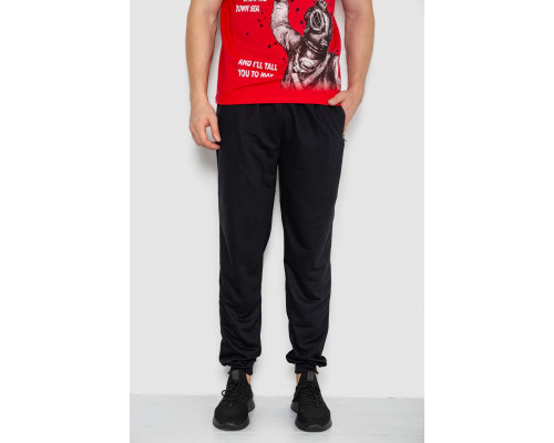 Спортивні штани чоловічі, колір чорний, 244R41236