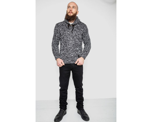 Светр чоловічий, колір чорно-білий, 214R10303