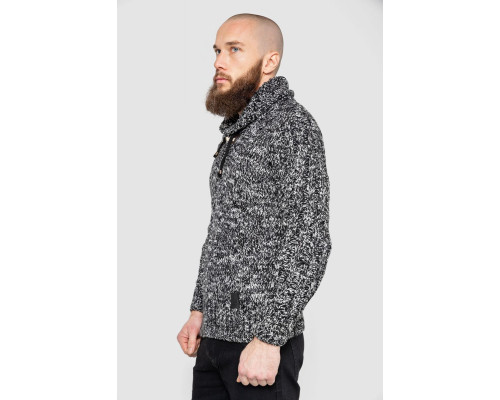 Светр чоловічий, колір чорно-білий, 214R10303