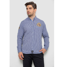 Сорочка чоловіча в клітинку, колір синій, 214R9030