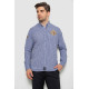 Сорочка чоловіча в клітинку, колір синій, 214R9030