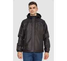 Куртка чоловіча демісезонна з капюшоном, колір чорний, 214R61035