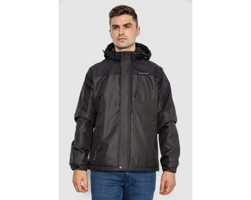 Куртка чоловіча демісезонна з капюшоном, колір чорний, 214R61035