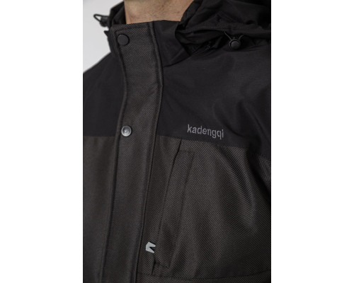 Куртка чоловіча демісезонна з капюшоном, колір чорний, 214R61035