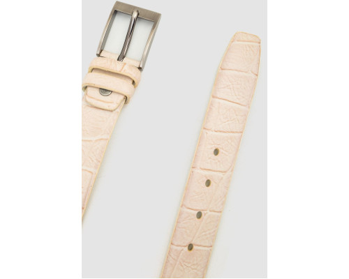 Ремінь жіночий, колір світло-бежевий, 196R3510W1-1