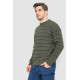 Светр чоловічий в смужку, колір хакі, 161R1057
