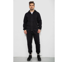 Спортивний костюм чоловічий на флісі, колір чорний, 238R165