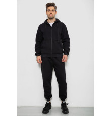 Спортивний костюм чоловічий на флісі, колір чорний, 238R165