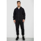 Спортивний костюм чоловічий на флісі, колір чорний, 238R165