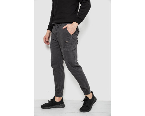 Штани чоловічі однотонні, колір сірий, 244R1693