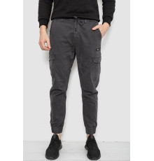 Штани чоловічі однотонні, колір сірий, 244R1693