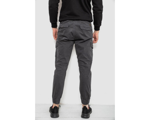 Штани чоловічі однотонні, колір сірий, 244R1693