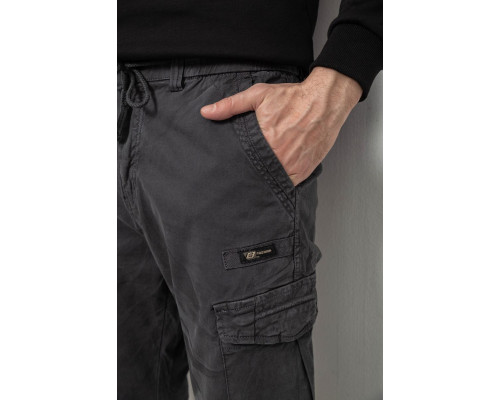 Штани чоловічі однотонні, колір сірий, 244R1693