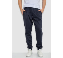 Спортивні штани чоловічі на флісі, колір темно-синій, 244ROP09