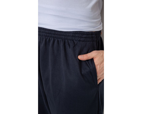 Спортивні штани чоловічі на флісі, колір темно-синій, 244ROP09